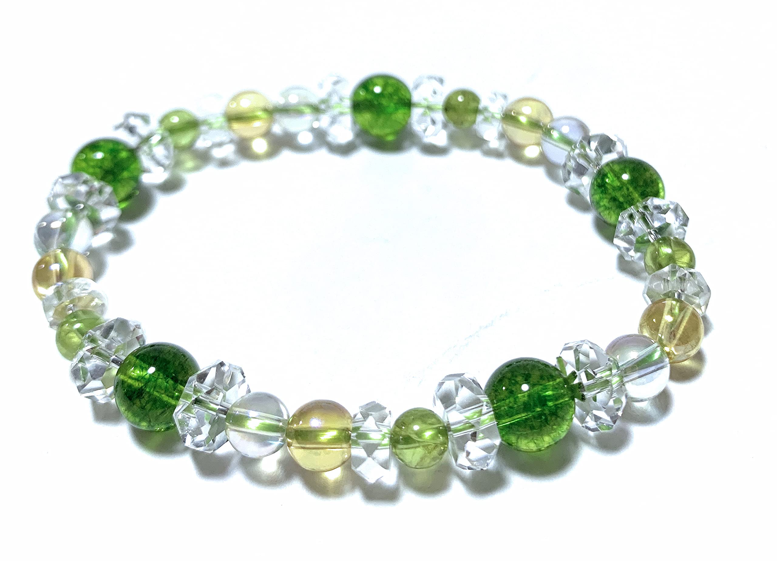 

Money love rainbow golden natural peridot color inner natural power stone made in 2025 lucky color [Malline] luck, luck, healing, peridot, aura, aura,