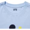 Uniqlo × Disney Collaboration Round Neck Mickey Graphic Print Short Sleeve T-Shirt Unisex Tops Light-Blue 458360-60