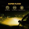 NEW-2X 5 Inch 72W LED Work Lights Waterproof Off Road Pod Fog Lights Yellow Lamps for Trucks ATV UTV Polaris Boat Golf Cart