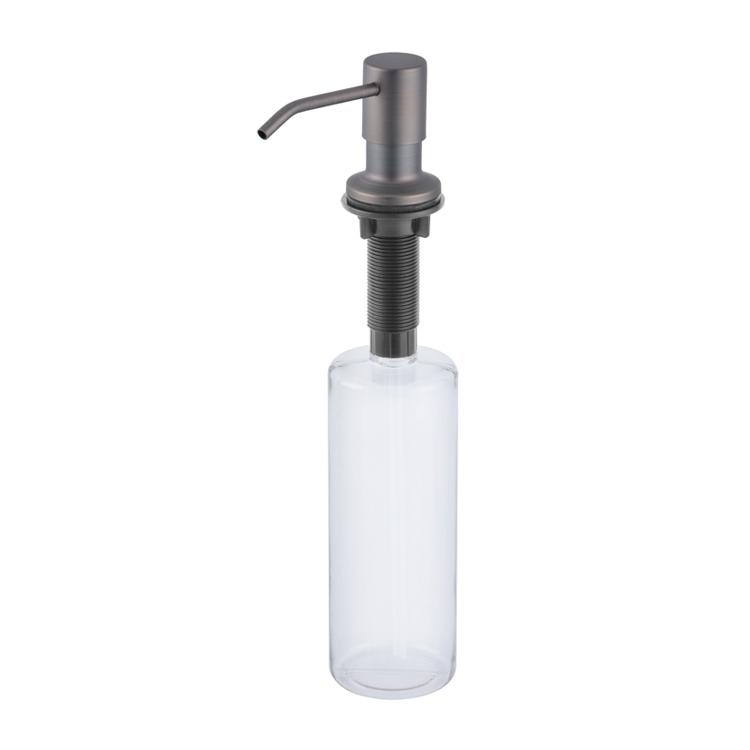 Custom 500ml Kitchen Manual Black Hand Dish Soap Dispenser Stainless Steel for Kitchen Sink Factory in China