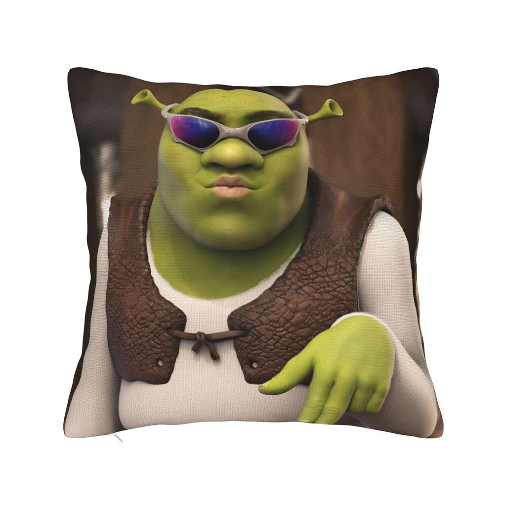 Polštářový potah Shrekův vtipný polštář Vlastní potah na polštář Novinka Povlak na polštář na pohovku ložnici domácí dekorace