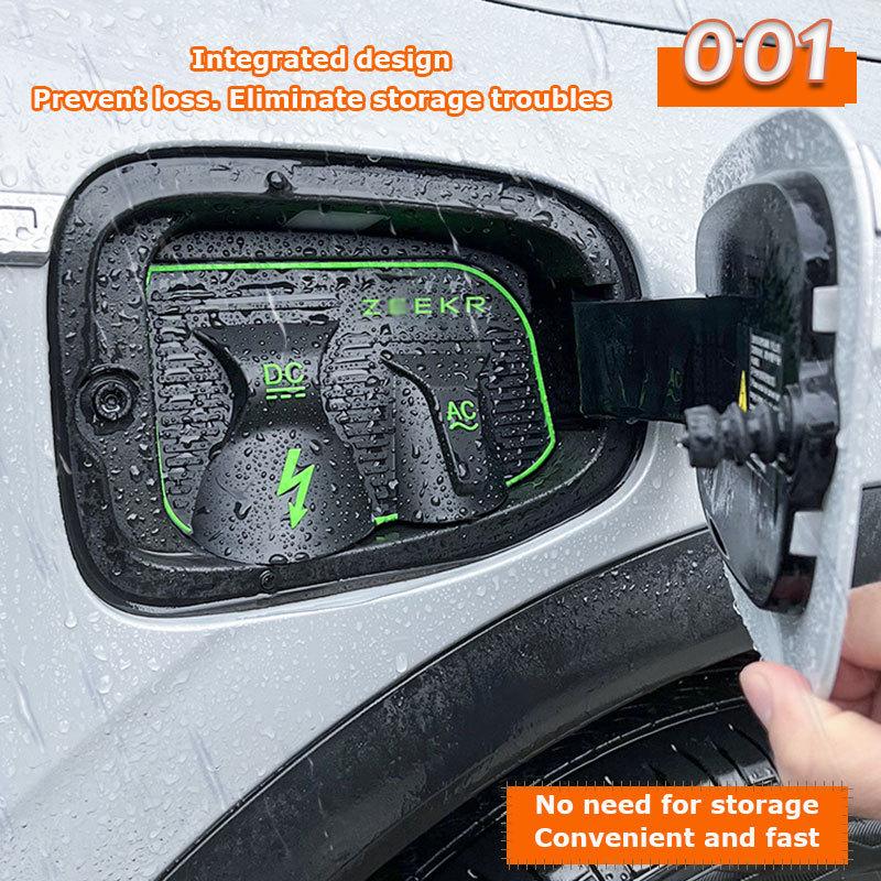 Per ZEEKR 001 2024 Copertura Antipioggia per Ricarica Auto Pistola di Ricarica Elettrica da Esterno Copertura Impermeabile per Auto Accessori di Protezione Neve Pioggia