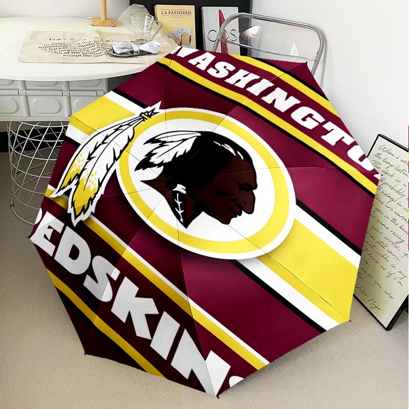 Washington Redskins Umbrella Folding umbrella, automatic umbrella 8-Frame for Travel, camping Use Gift for Halloween Christmas