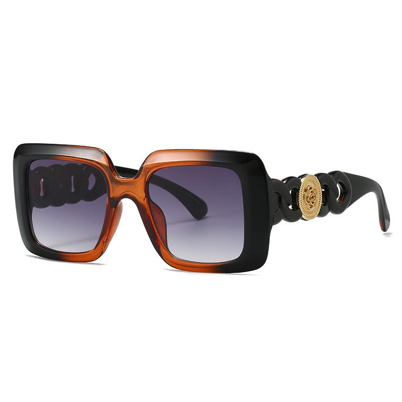 Vintage Fashion Square Big Frame Sunglasses Women Men Luxury Brand Designer Oversized Sun Glasses For Female Travel Eyewear