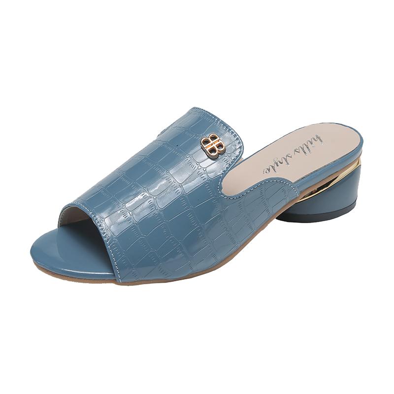Women Shoes Red Sexy Soft Leather Female Flipflop Slippers Summer Fashion Heels Slides Shoes For Girls Comfortable Sandals