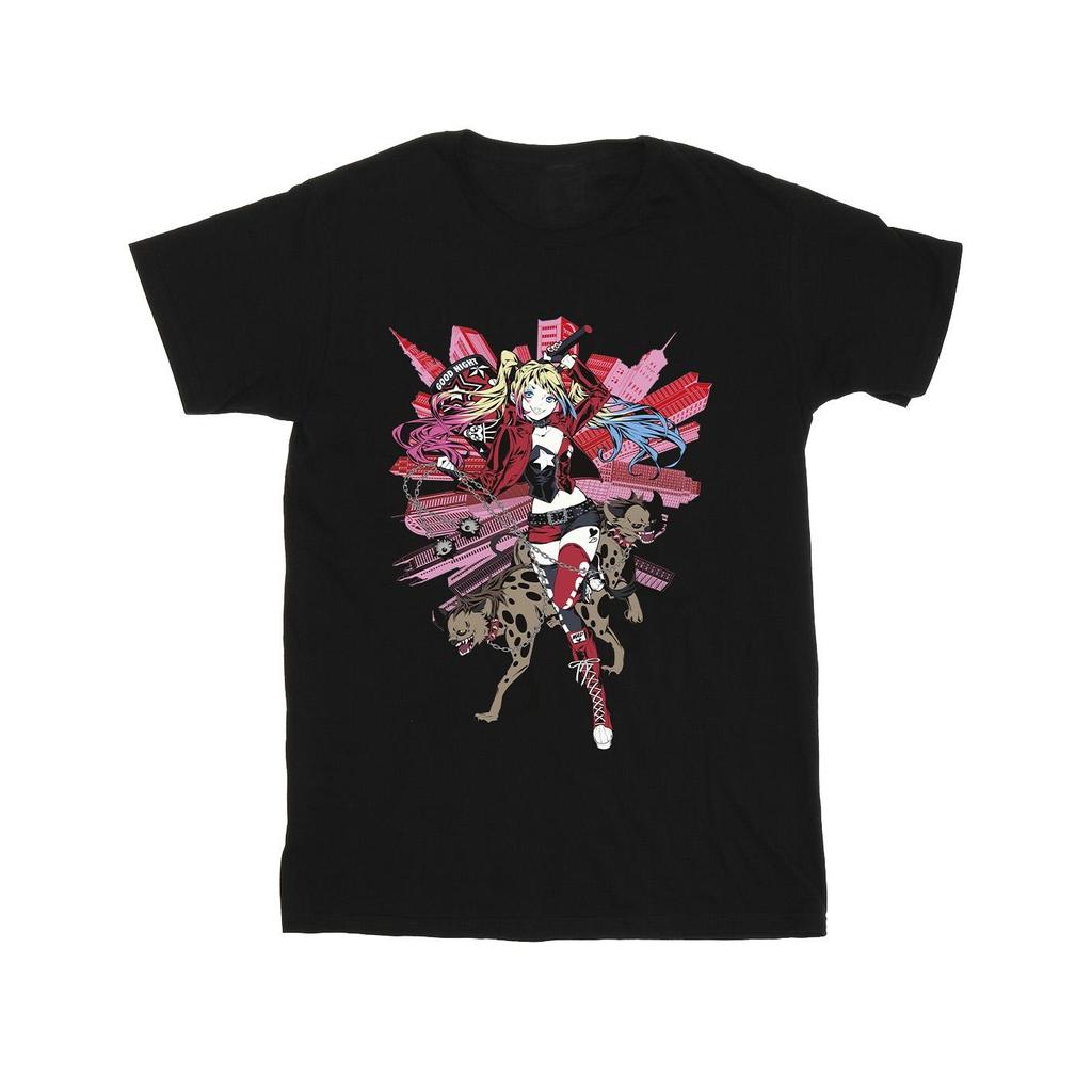 DC Comics Herren Harley Quinn Hyenas T-Shirt