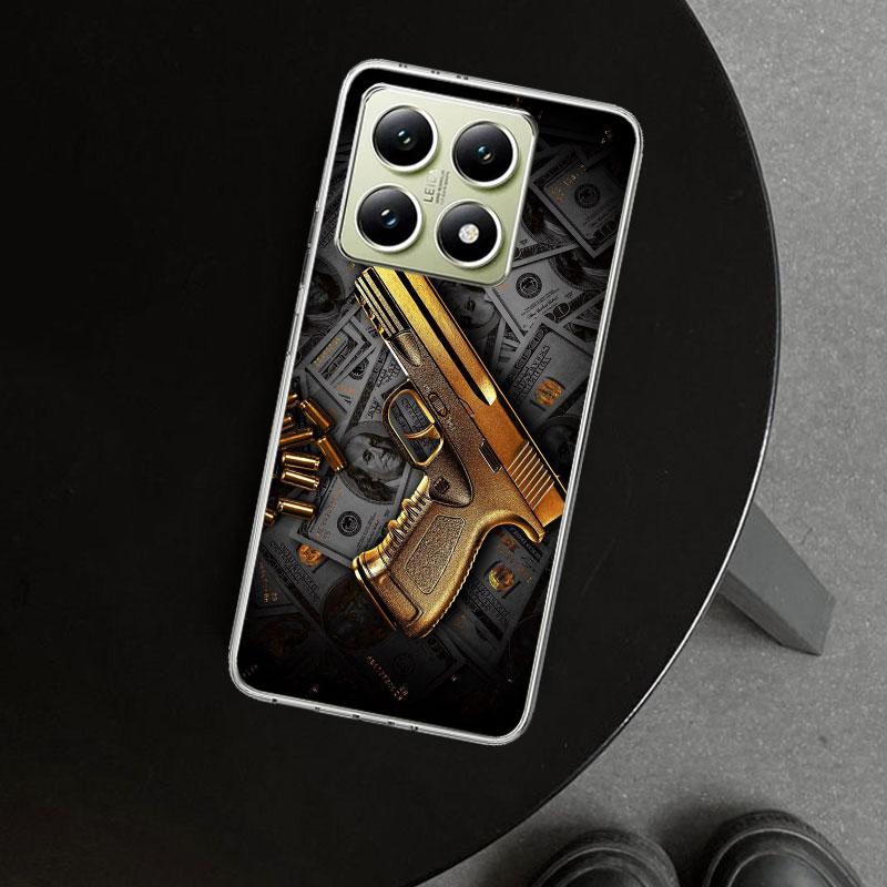 Gun Bullets AK47 Handgun Phone Case Cover for Xiaomi Redmi Note 15 14 13 12 11 Pro Plus 14S 12S 11S 11T 11E 10S 10 Customized Fu