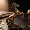 Horse Year Chinese Statue Brass Wealth Figurine 2026 Horse Year Table Ornament for Nightstand Bookshelf Cabinet Family Friends