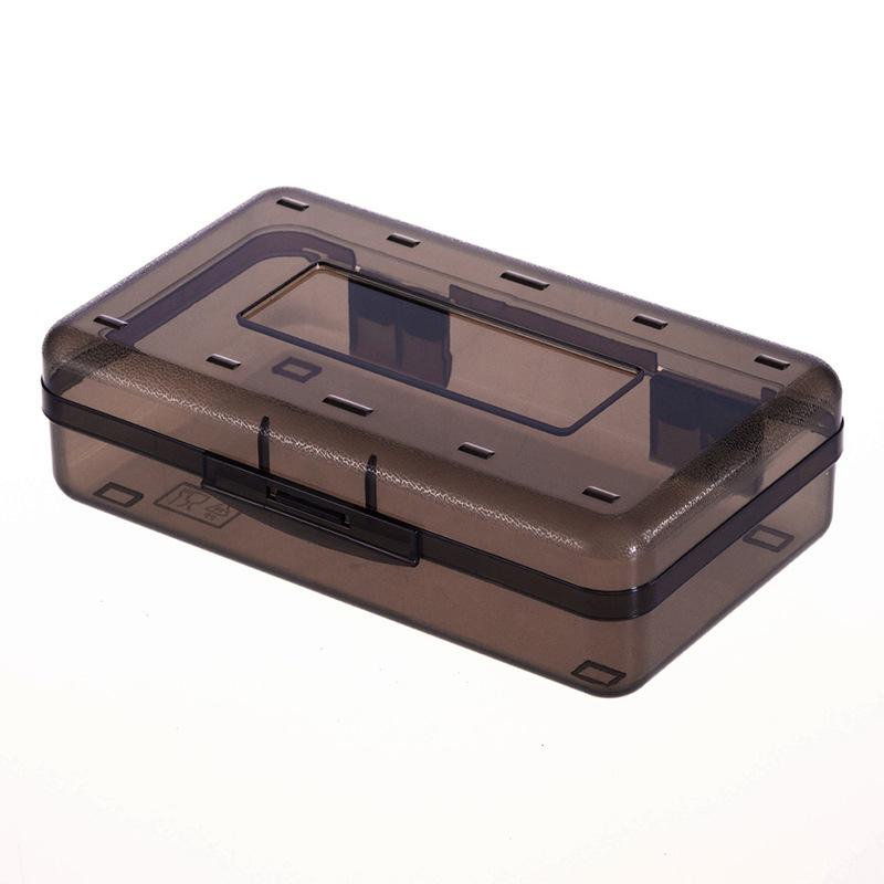Color Transparent Pencil Box Large Hard Plastic Pencil Organizer Crayon Pen Box Sketch Painting Brush Storage Organizer Box