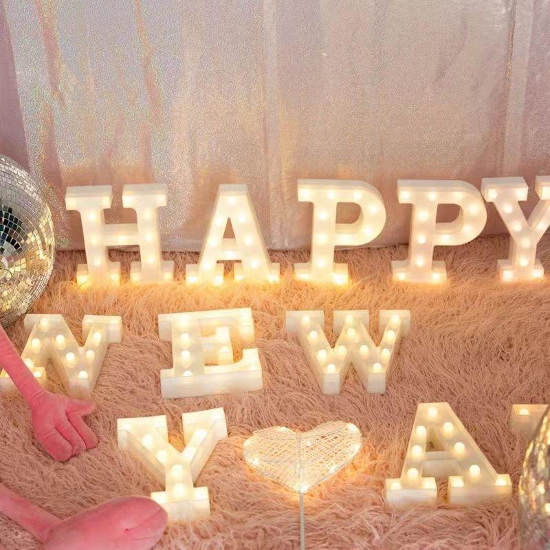 "Romantic LED Letter Lights: Perfect for Proposals, Birthday Decorations, and Event Styling"