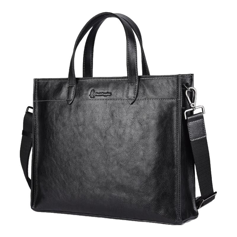Мужской кожаный деловой портфель Hush Puppies Medium Bag 14 inches