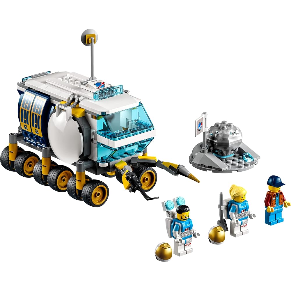 LEGO City Lunar Rover 60348 Building Toy for Kids Age 6 and Up Space Vehicle