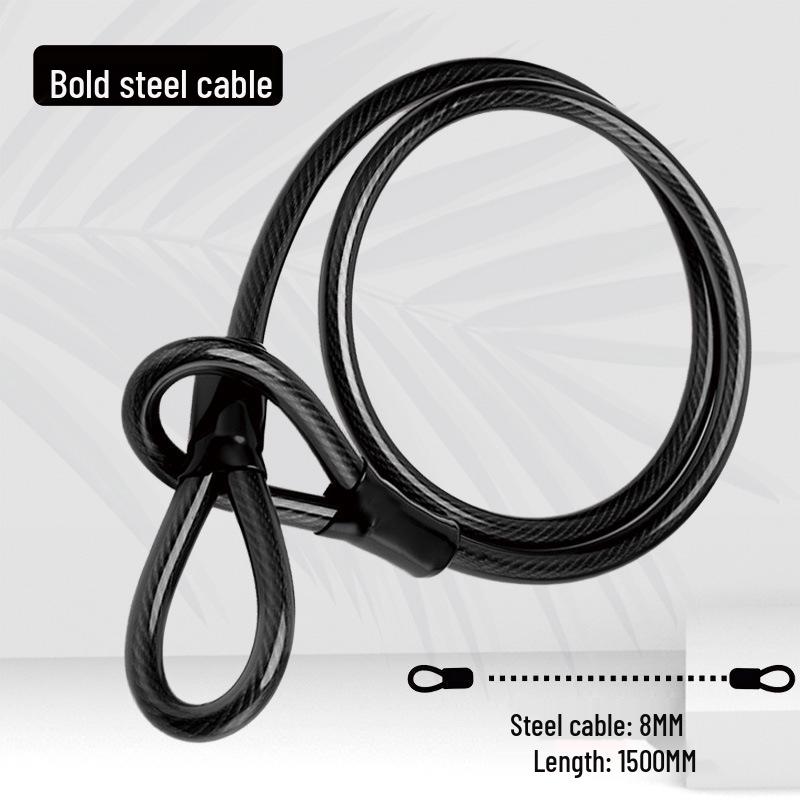 Antikradenžový pružinový kabel pro připomenutí pro zámek kotoučové brzdy - Elektrokolo, Motocykl, Kolo, Helma.