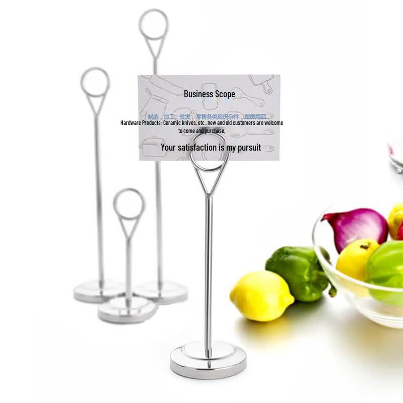 BYkk-181 Electroplated Stainless Steel Table Number Holder