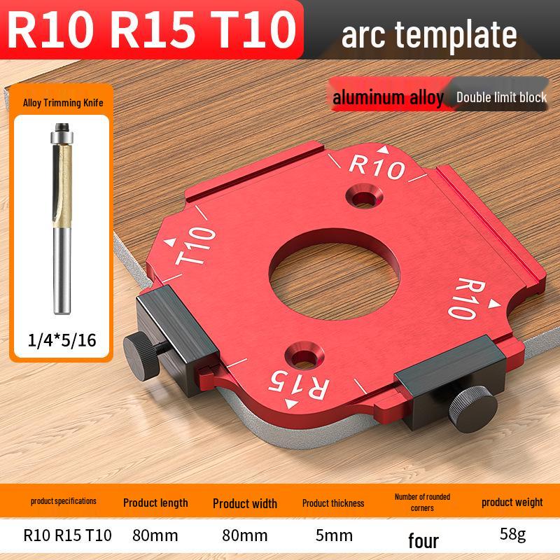 Aluminum Alloy Round Corner Trimming Tool for Woodworking