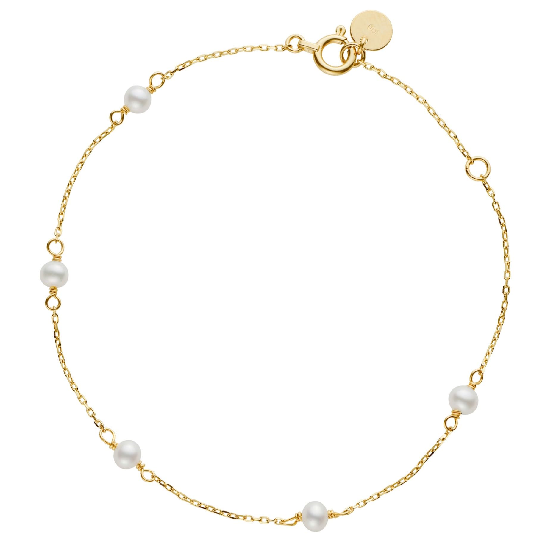 [Official][VA Vendome Aoyama] Bracelet K10 Yellow Gold Freshwater Pearl GJVB0064LSPF
