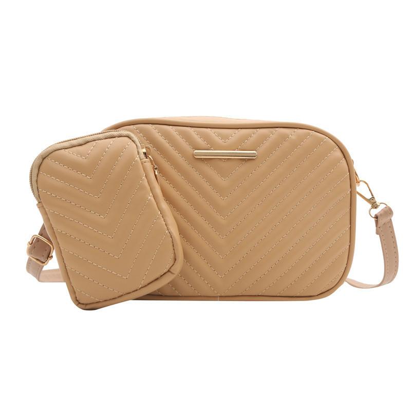 Fashionable Korean Inspired Solid Color Small Square Handbag 2024 New Trendy Design With Adjustable Shoulder Strap For Comfort