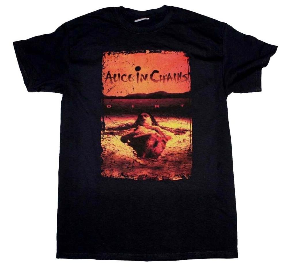 New Authentic Alice in Chains Dirt Album Jar of Flies Grunge Band TShirt Unisex T-Shirt XXXL