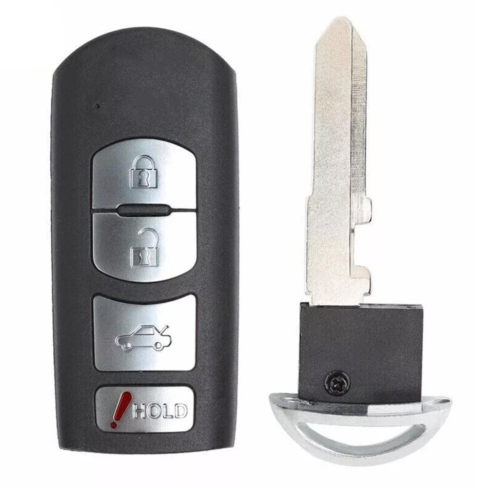 Car Key Shell 2/3/4 Buttons Replacement Remote Key Shell Case For Mazda M3 M6 With Emergency Key