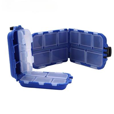 Piccolo organizzatore di scatole per attrezzatura da pesca 1 pezzo Mini scatola per attrezzatura da pesca Organizzatore da pesca in plastica Organizzatore per attrezzatura da pesca Custodia per linea di mosca per kayak