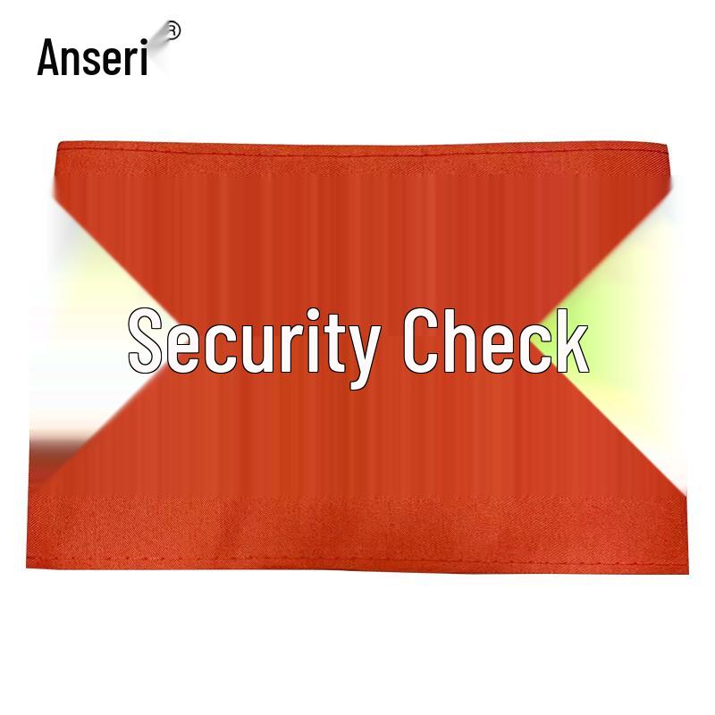 Ansai Rui Red Safety Armbands with Pin, 10-Pack