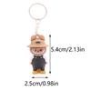 6Pcs Labubu Keychain Backpacks Key Pendants, Doll Pendant Hanging Decoration Keyring Card Gift, Stress-Relieving Accessory
