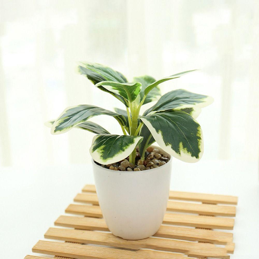 Lifelike Simulation Potted Plants Plastic Green Pot Plants Decoration Outdoor Indoor Decoration