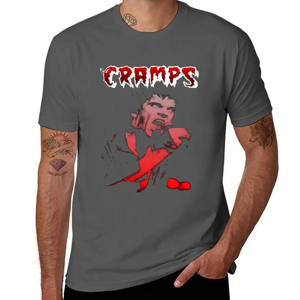 Perfect Gift The Cramps Retro Graphic Concert T-Shirt tops oversizeds mens champion t shirts