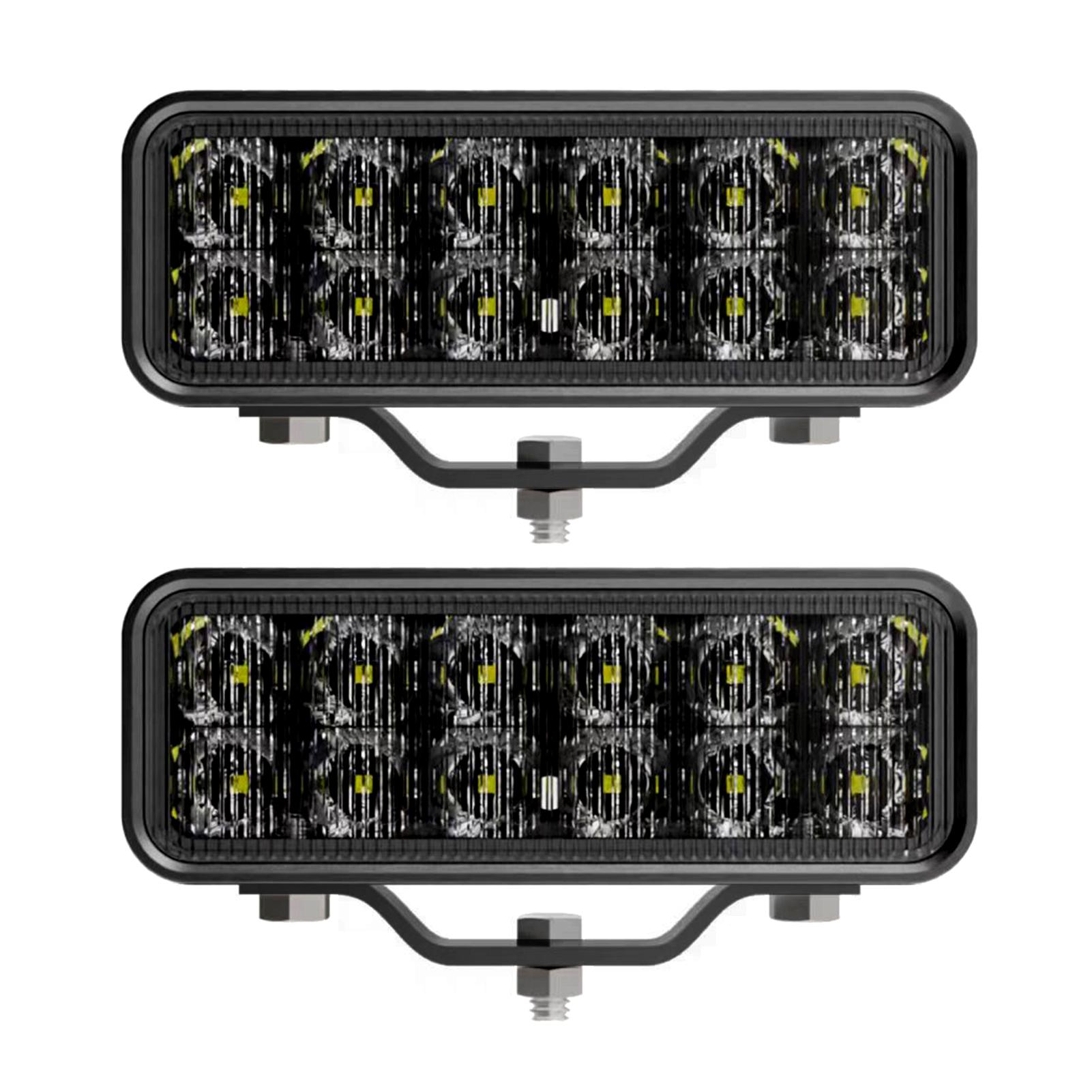 

Светодиодные рабочие фонари, 6-дюймовые противотуманные фары дальнего света, 120 Вт, 8000 лм, водонепроницаемые точечные светильники для грузовиков чёрный