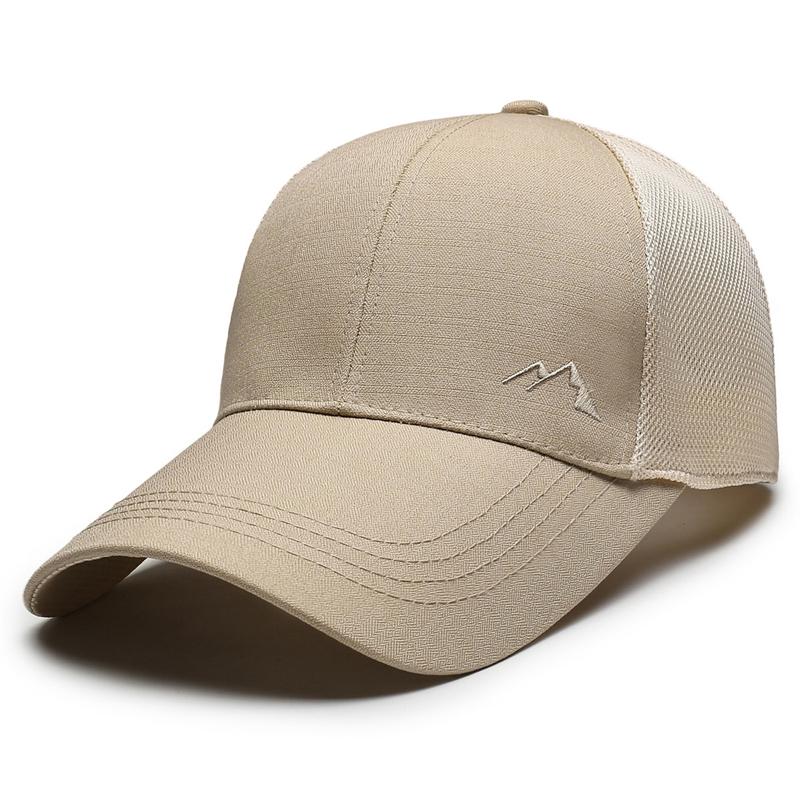 Летняя мужская дышащая сетчатая бейсболка, солнцезащитная, для активного отдыха, быстросохнущая хаки