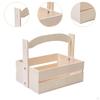 Elegant Wooden Fruit Bowl with Handle for Kitchen Decor