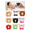 Breathable Travel U Shape Neck Pillow Lightweight Compacts Cartoon Animal Cushion For Airplanes Car And Office Comfort
