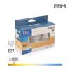 Kit 3 Ampoules LED Sphériques E27 – 5W – 400lm – Lumière Chaude – 4,5x8cm - 98201