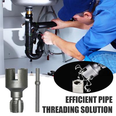 Integrated Internal External Pipe Threading Tool Rust-Resistant Multipurpose PVC Pipe Threader Electric Drill Accessory