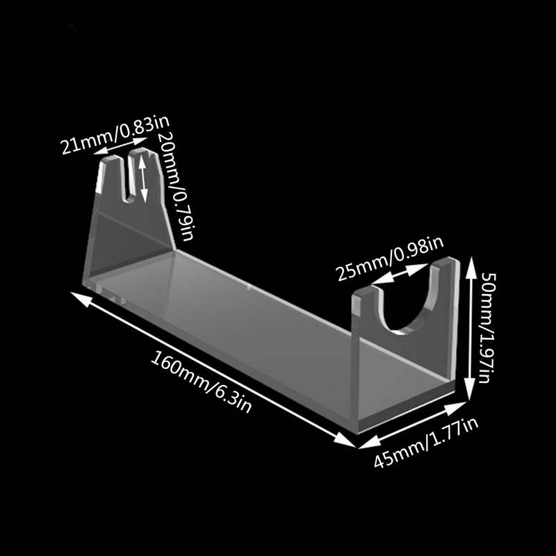 Acrylic Knife Display Stand Clear Holder Mini Easels For Coins Photos Medals Stones Cards Display Show Home Office Decoration