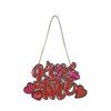 Love Themed Door Sign Pendant Pink Sign Love Valentine's Day Ornaments Heart Pendant Love Be Mine Sign