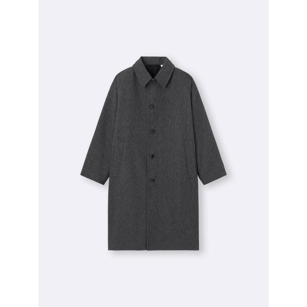 GU by Uniqlo Cozy Melton Balmacaan Coat