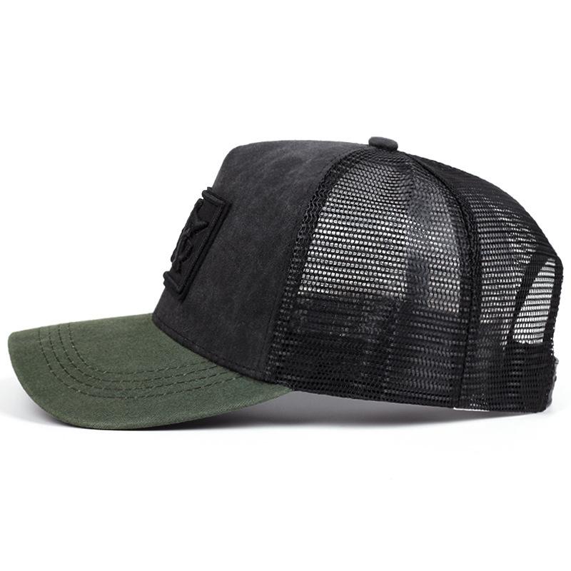 Fashion Unisex CA Letter Embroidery Hip-Hop Hats Spring and Autumn Outdoor Adjustable Casual Baseball Caps Sunscreen Hat