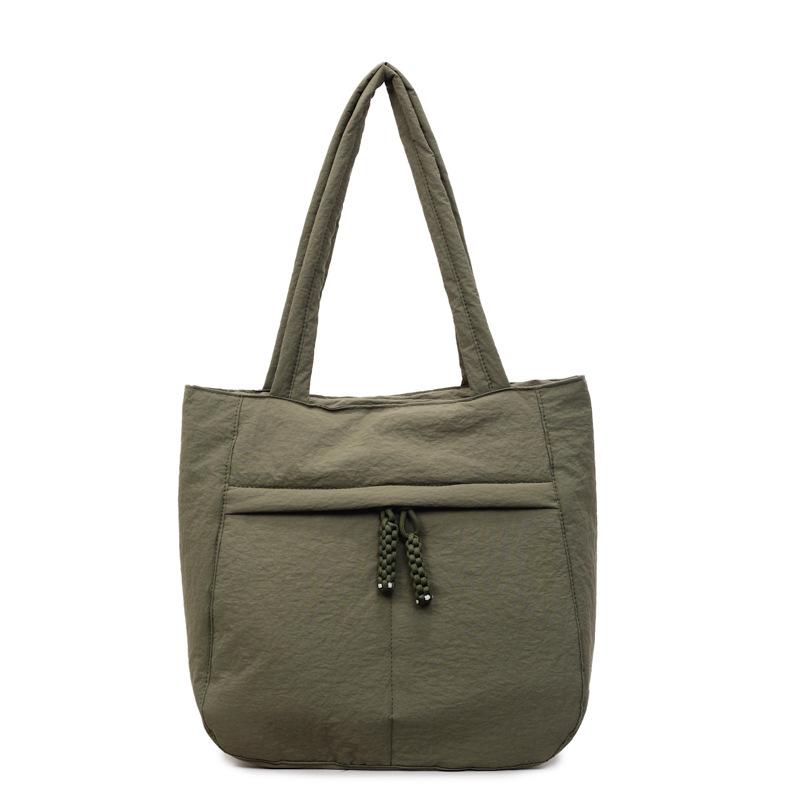 Fall 2025 New Solid Color Simple Tote Bag Fashion Trend Commuter Armpit Bag Korean Large Capacity Shoulder Bag