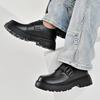 Fashion Brand Men Genuine Leather Shoes Chunky Platform Retro Shoes Comfortable Street Fashion High Quality Oxfords Casual Commute Shoes