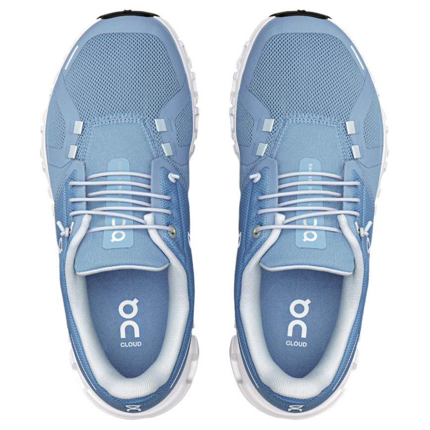 ON  Cloud 6 Chambray White Women Sneakers Blue 3WF10061508