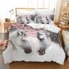 Horse Bedding Set, Microfiber Comforter Cover Horse Print Bedding Set for Children Kids Women, Horse Duvet Cover Set Room Decor