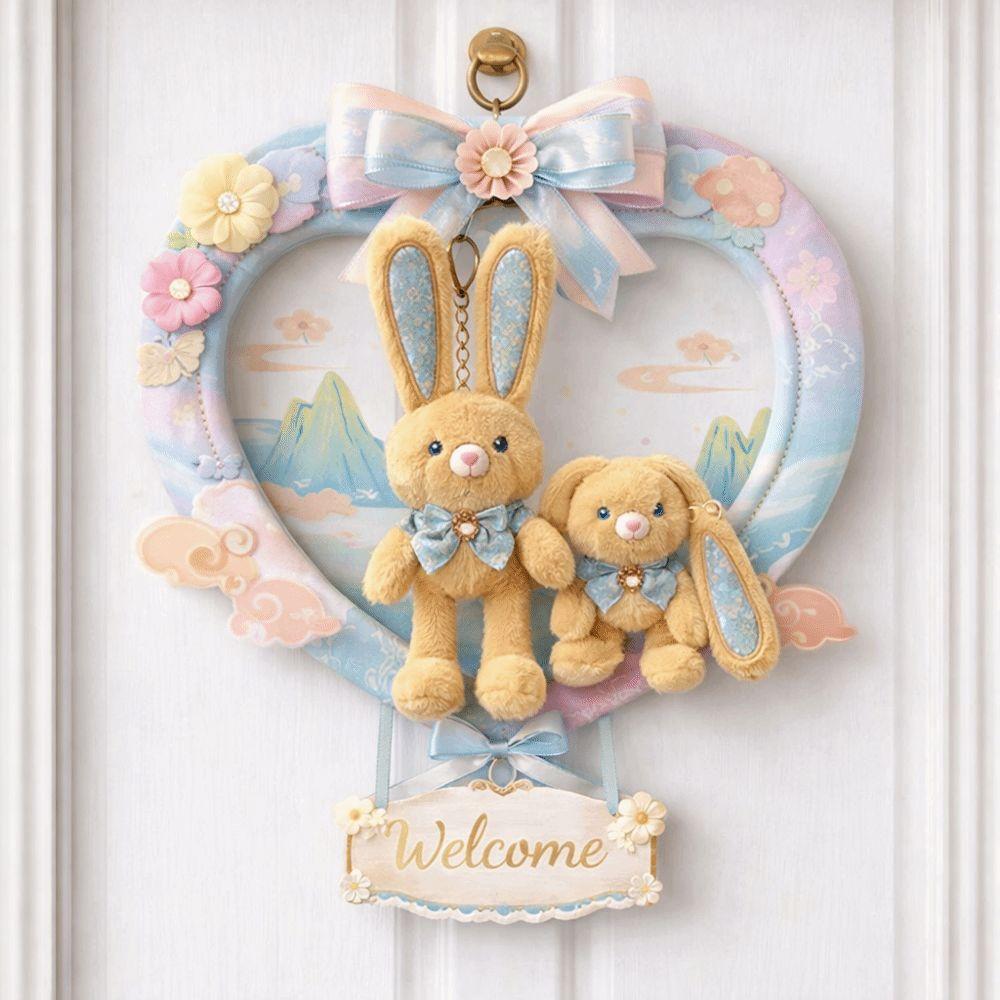 Creative Design Plush Rabbit Pendant 30cm Size Ear Pulling Rabbit  Christmas Gift