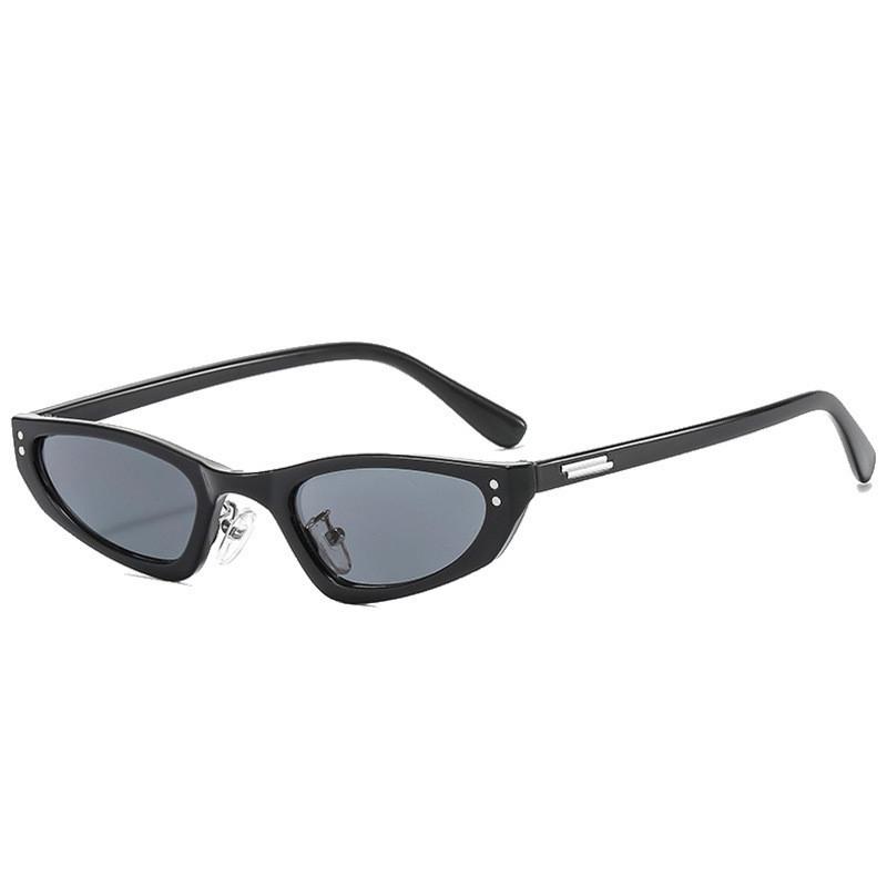 

Trendy European And American Men s Sunglasses Uv400 Gray Lens Black Frame StyleA