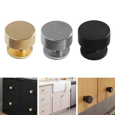 Cupboard Handle Drawer Gold Kitchen Door Knurled Matt