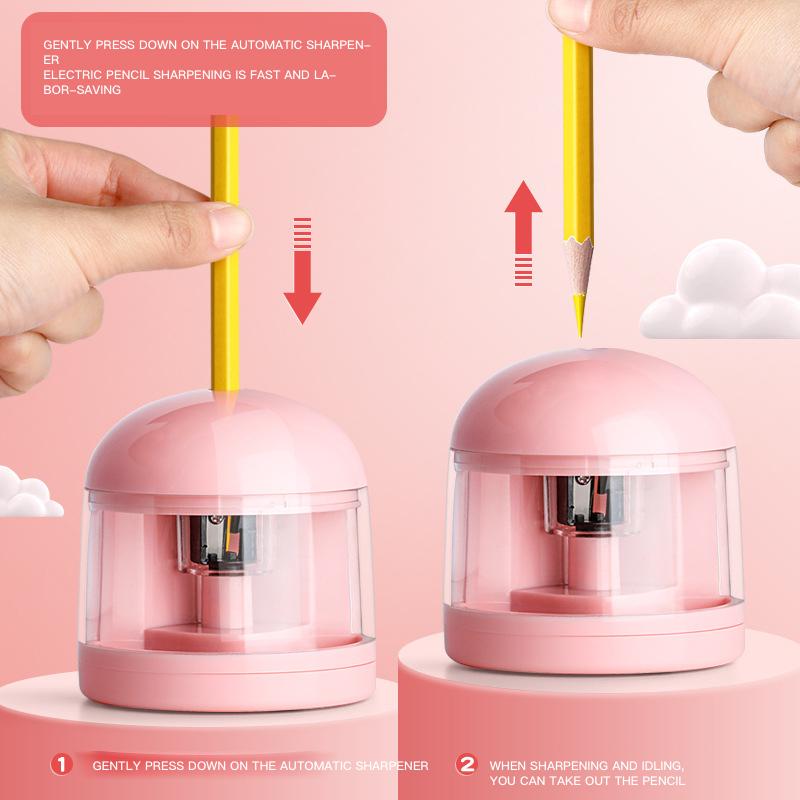 Electric Pencil Sharpener Electronic Stationery Set Erasers Mechanical Cleaner Kit For Children Art School Supplies