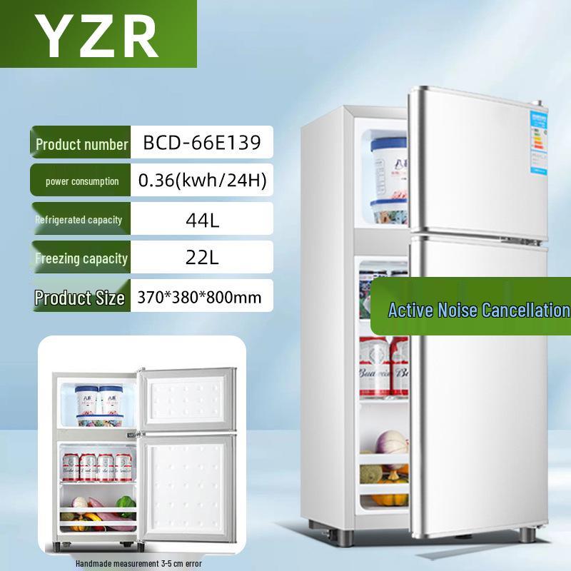 First-Class Energy-Saving Mini Fridge: Compact Double-Door Refrigerator for Home, Office, Dorm, or Rental Room