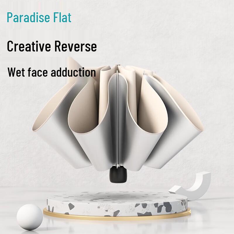 Paradise Umbrella Large UV Protection 3-Fold Sun & Rain Umbrella