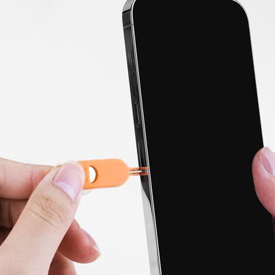 SIM Card Removal Tool Set with Silicone Sleeve SIM Card Tray Opening Tool Pins Needle Opener Ejector Lightweight Portable Ejector Pins for IPhone