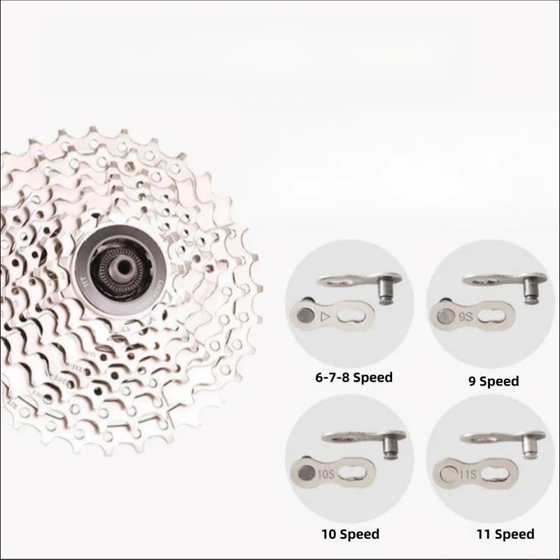 Bicycle Chain Master Link Chain Connector Quick - Release Link for 6/7/8/9/10/11/12 Speed Bicycles